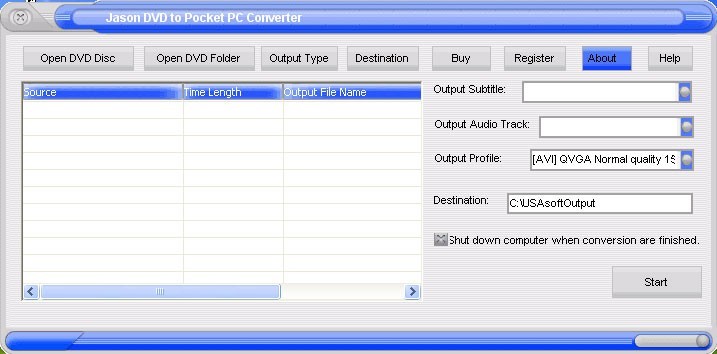 Jason DVD to Pocket PC Converter