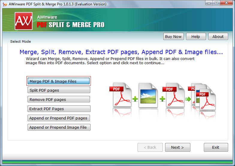 Join Split Extract Pdf files