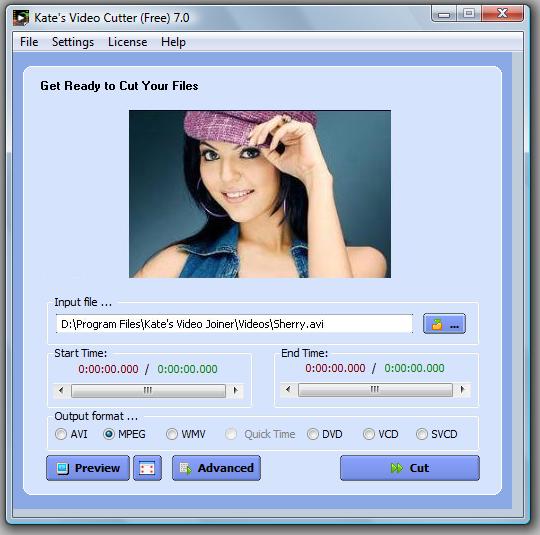 Kate's Video Cutter 7 (free)