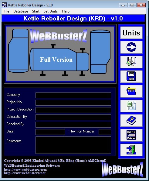 Kettle Reboiler Design