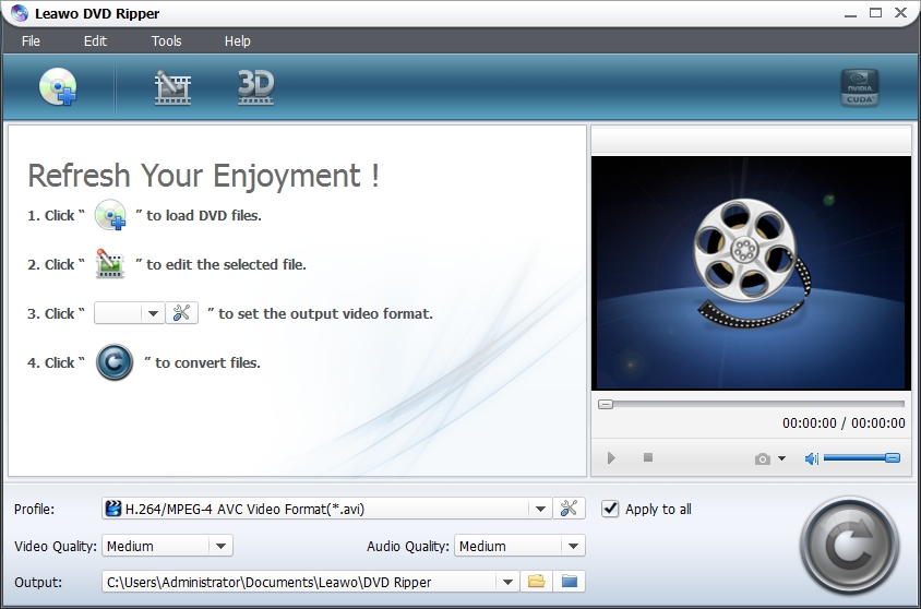 Leawo DVD to MPEG Converter