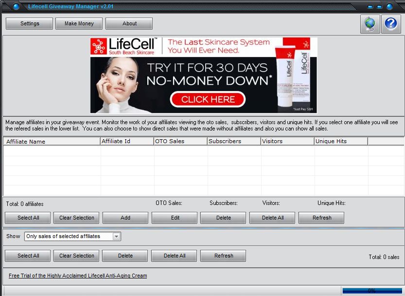 Lifecell Giveaway Manager