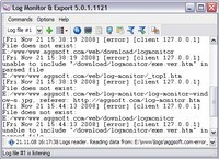 Log Monitor Export