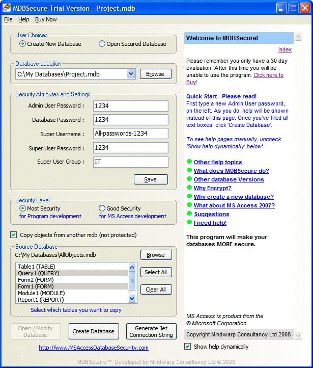 MDBSecure 2009