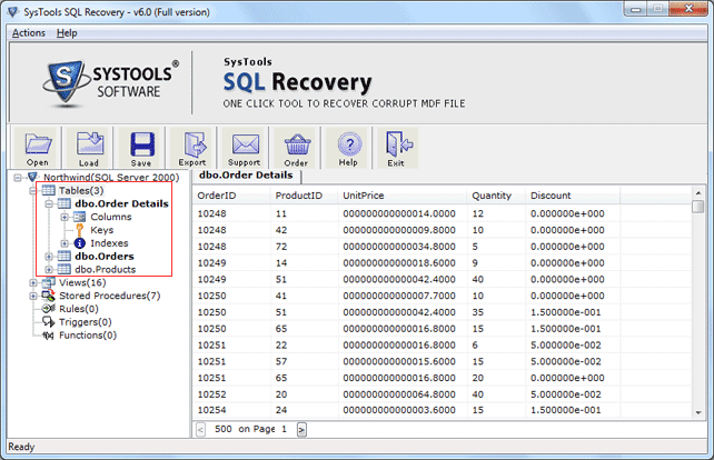 MDF File Recovery