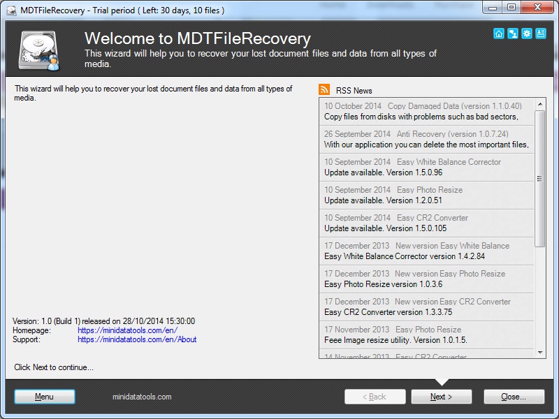MDT FileRecovery PRO