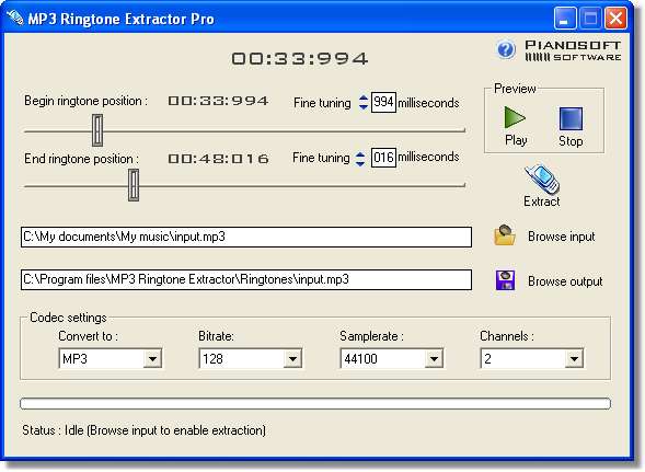 MP3 Ringtone Extractor