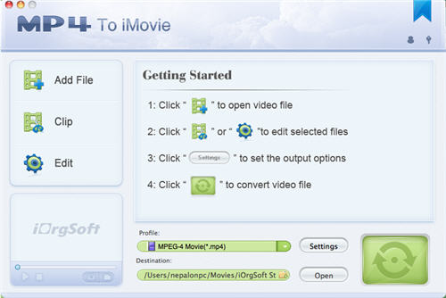 MP4 to iMovie Converter for Mac