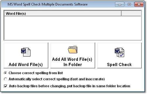MS Word Spell Check Multiple Documents Software