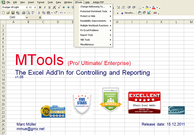 MTools Ultimate Excel Tool