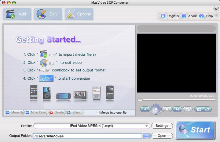 MacVideo 3GP Converter