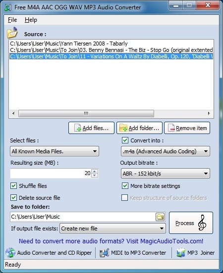 Magic M4A To MP3 Converter
