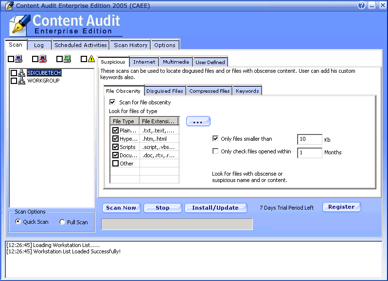 Max Secure Content Audit Enterprise