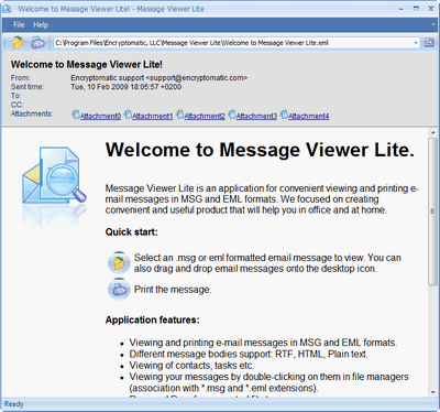MessageViewer Lite email viewer