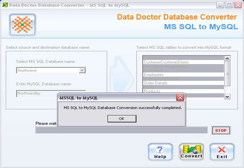 Migrate MSSQL to MySQL Database