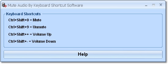 Mute Audio By Keyboard Shortcut Software