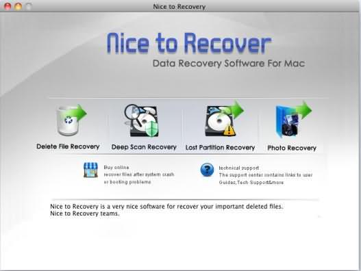 Nice to Recover Data for Mac