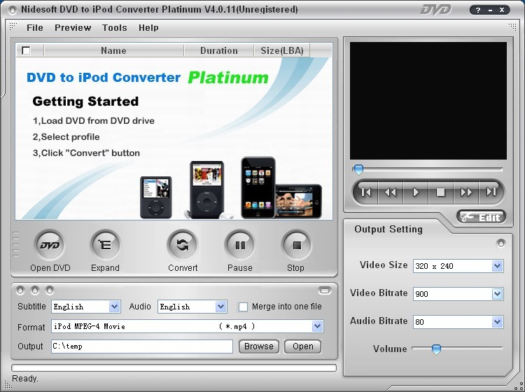 Nidesoft DVD to iPod Converter Platinum