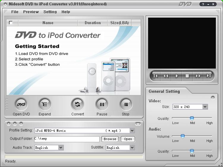 Nidesoft DVD to iPod Suite