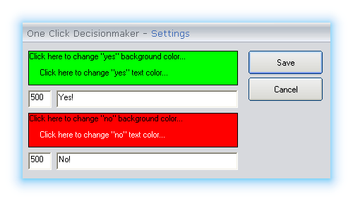 One Click Decisionmaker
