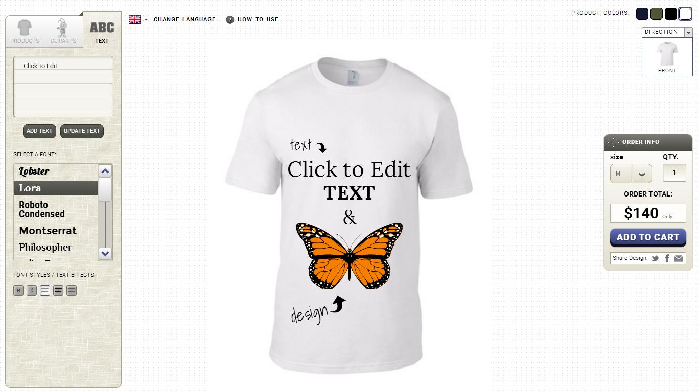 Online T-shirt Design Software