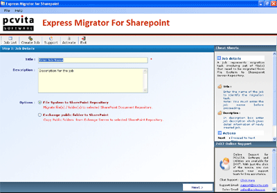 PCVITA Express Migrator for SharePoint