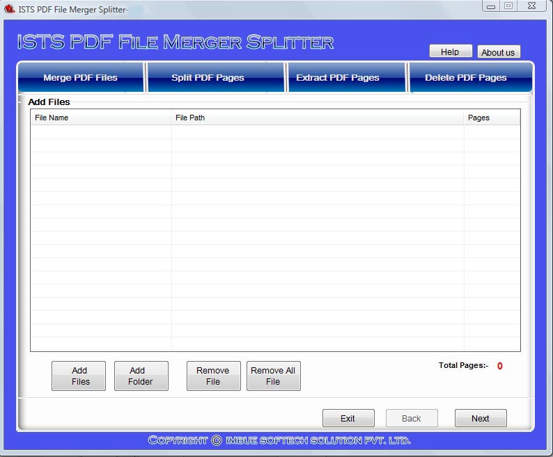 PDF File Splitter Merger