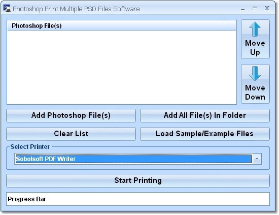 Photoshop Print Multiple PSD Files Software