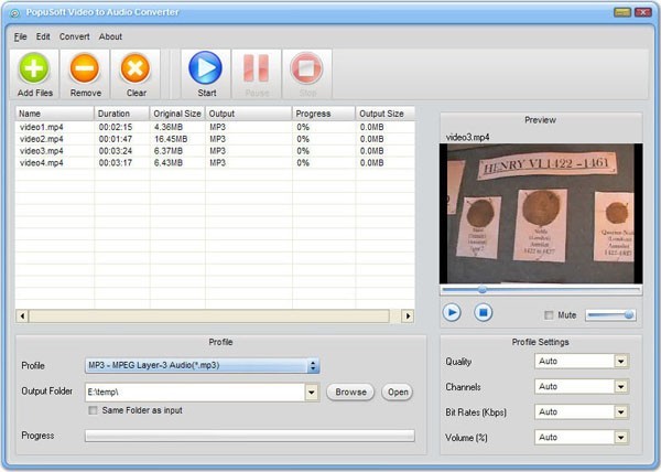 PopuSoft Video to Mp3 Converter Free