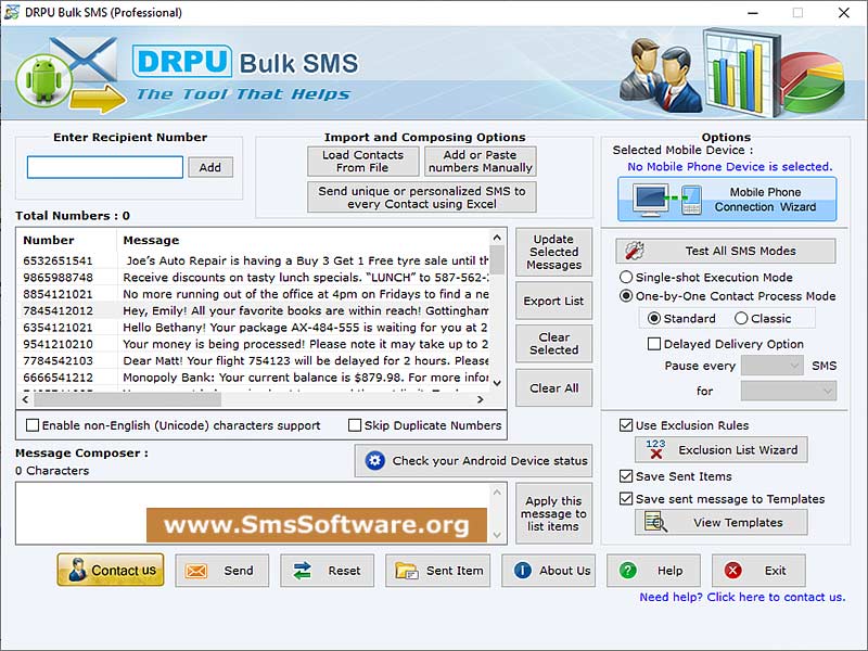 Professional SMS Software