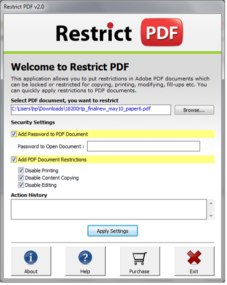 Protect PDF from Printing