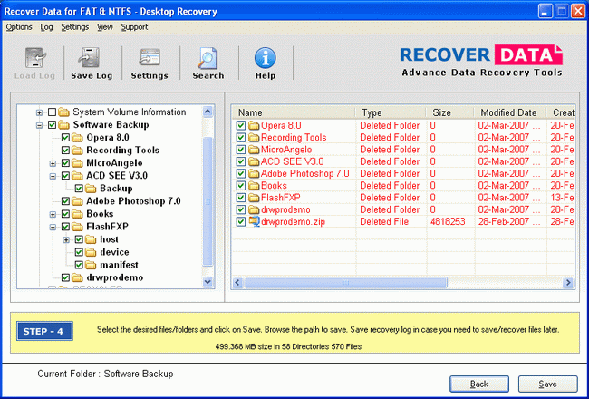 Recover Data for FAT and NTFS