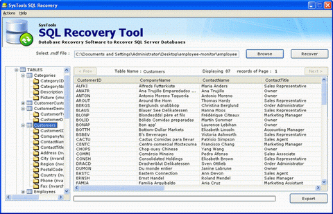 Recover SQL Master Database Error 3417