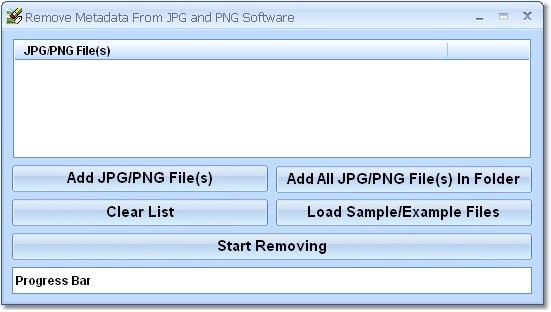 Remove Metadata From JPG and PNG Software