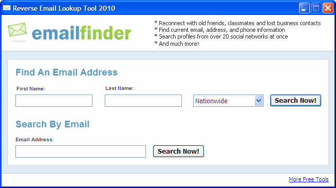 Reverse Email Lookup Tool