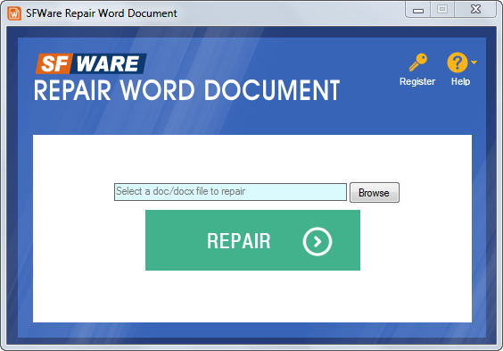 SFWare Repair Word Document