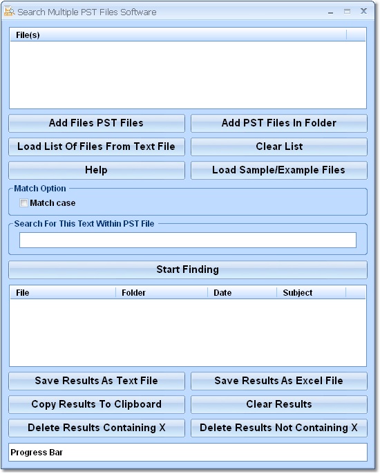 Search Multiple PST Files Software