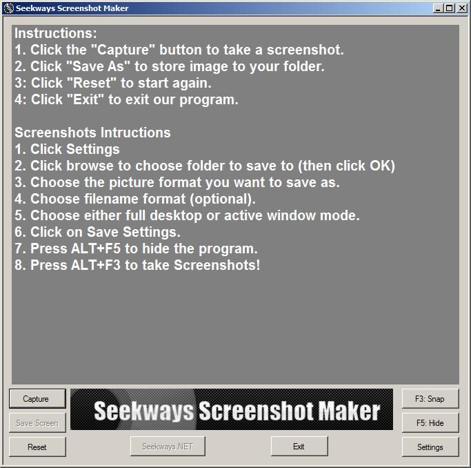Seekways Screenshot Maker