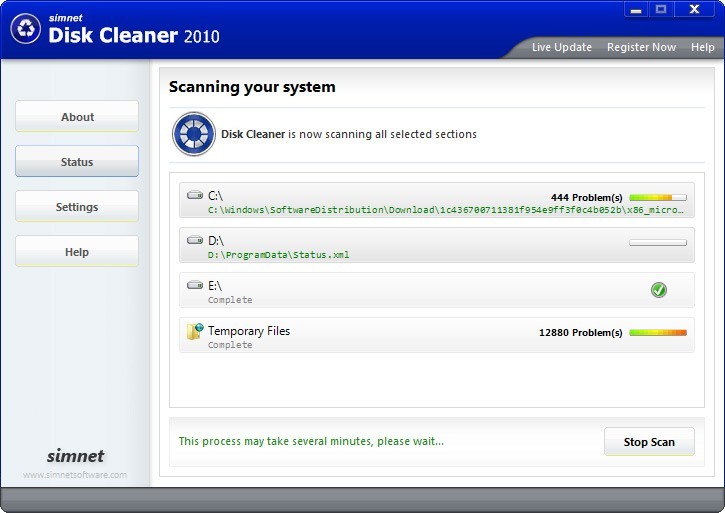 Simnet Disk Cleaner 2010