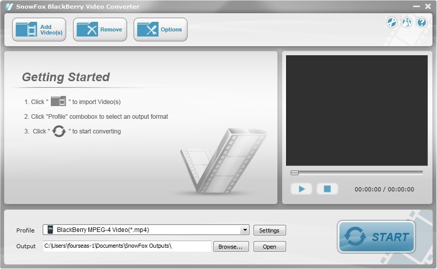 SnowFox BlackBerry Video Converter