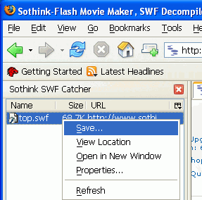 Sothink SWF Catcher for Firefox - Free