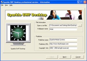 Sparkle SWF Desktop professional version