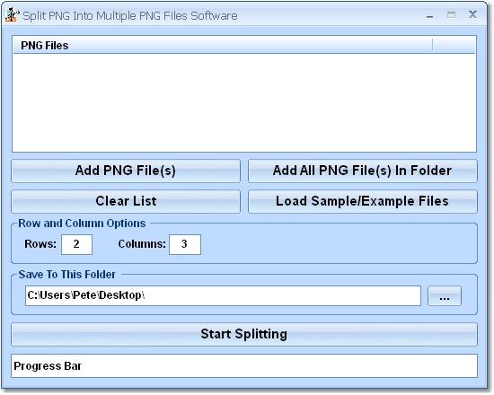 Split PNG Into Multiple PNG Files Software