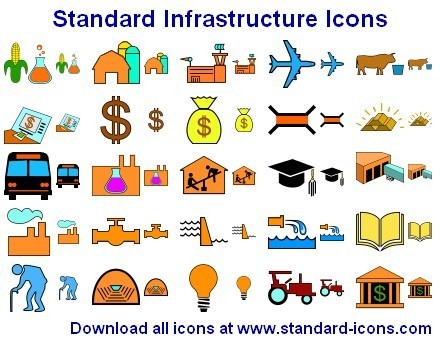 Standard Infrastructure Icons