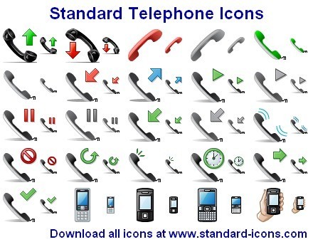 Standard Telephone Icons