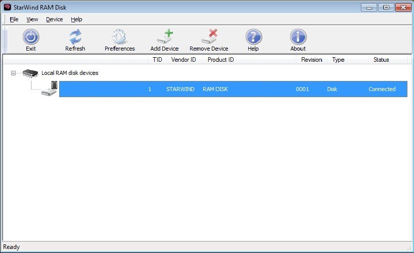 StarWind Virtual RAM Disk Emulator