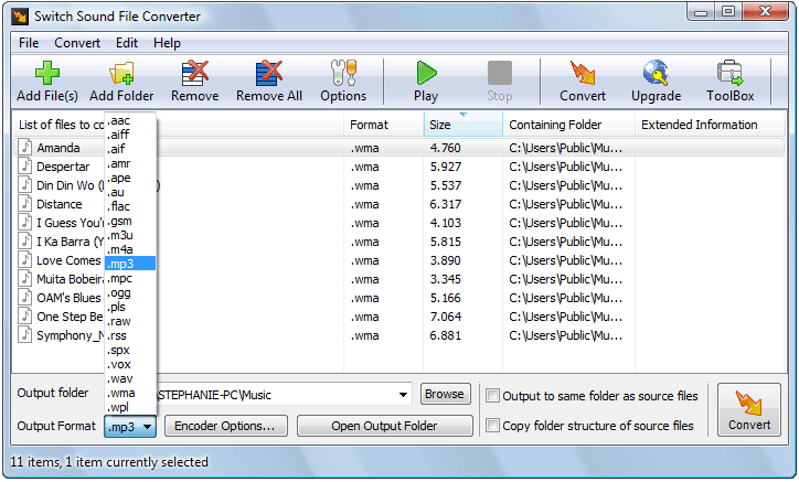 Switch Plus Audio File Format Converter