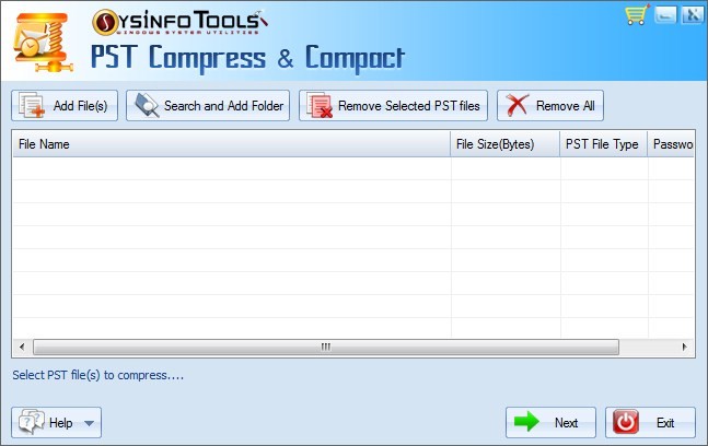 SysInfotools PST Compress and Compact