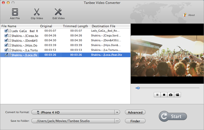 Tanbee Video Converter : Mac