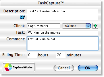 TaskCapture